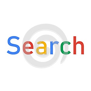 Colorful lettering search internet browser found page web technology interface communications