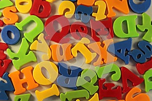 Colorful letters