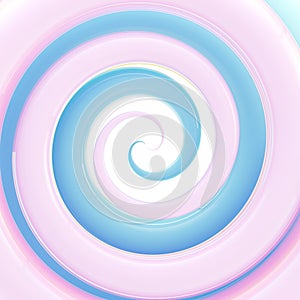 Colorful light blue glossy twirl background