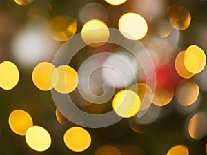 Colorful light circles and bokeh bubbles