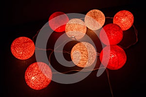 Colorful Light Cotton Ball , String light on Ball Cotton