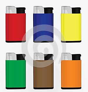 Colorful lighter set