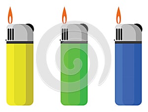 Colorful lighters, icon