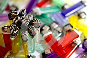 Colorful lighters