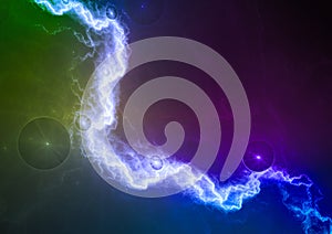 Colorful lightning