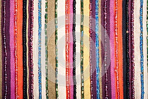 Colorful lined fabric texture