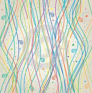 Colorful lines, vector