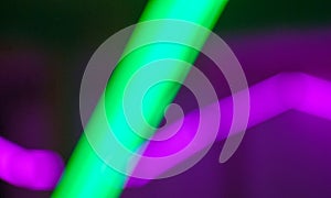 Colorful lines of lights in slow shutter speed, abstract photo