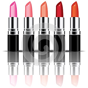 Colorful lipstick vector