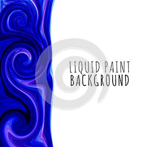 Colorful liquid paint background. Vector