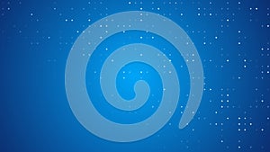 Little dots randomly generated on a gradient background.