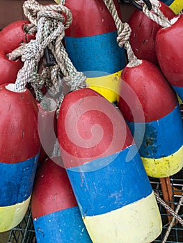 Colorful Lobster Buoys