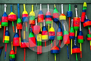 Colorful Lobster Buoys