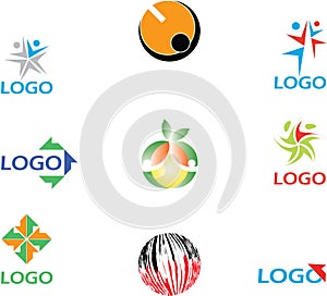 Colorful logos collection