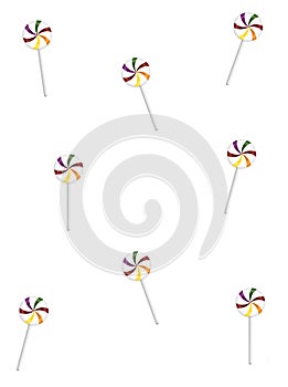 Colorful Lollipop Background