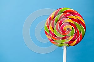 Colorful lollipop candy