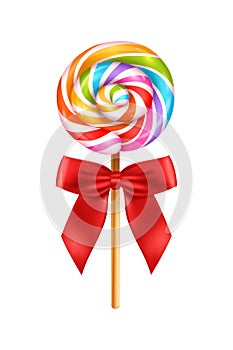 Colorful Lollipop Candy Composition