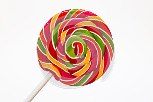 Colorful lollipop isolated on white