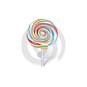 Colorful lollipop. Vector illustration decorative background design