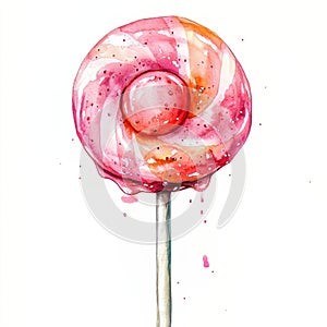 Colorful lollipop, white isolate background
