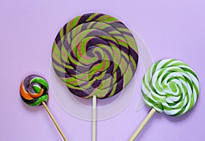 Colorful lolly pop candy