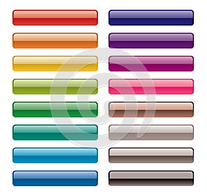 Colorful long buttons