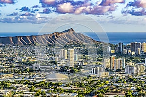 Colorful Lookout Waikiki Beach Diamond Head Waikiki Beach Honolulu Hawaii