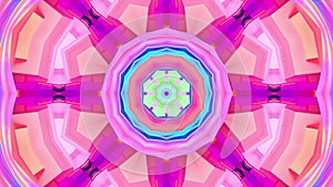 Colorful looped kaleidoscopic background for title credits, intro sequences, music videos, meditations, event