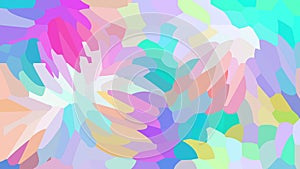 Colorful Low FPS Animated Happy Floral Pattern