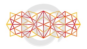 Colorful Low Poly Geometric Abstract Pattern Vector Design Generative AI