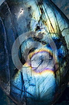 Colorful and Luminous Labradorite Stone
