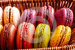 Colorful macaron cakes