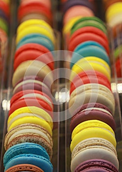 Colorful macaron cookies for sale