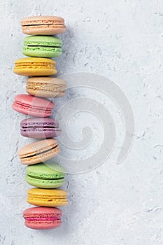 Colorful macarons