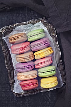 Colorful macarons