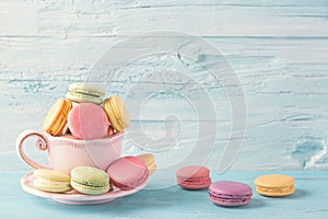 Colorful macarons