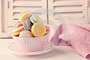 Colorful macarons