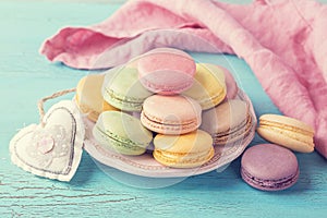 Colorful macarons