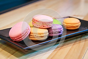 Colorful macarons