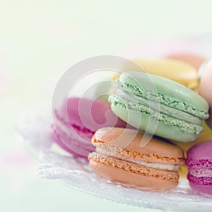 Colorful macarons