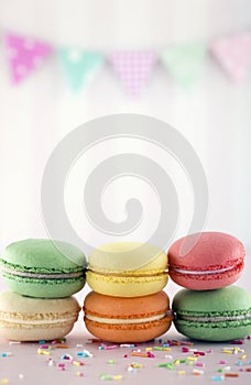 Colorful macarons