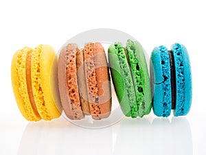 Colorful macarons photo