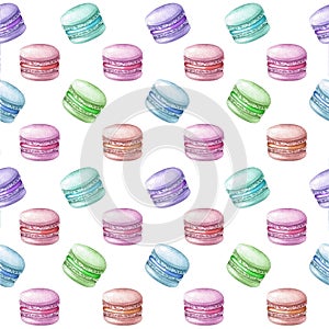 Colorful macarons pattern