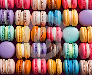 colorful macarons with rainbow thick vertical stripes bold chromaticity wallpaper background