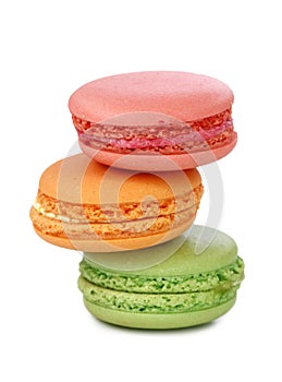 Colorful macaroons photo