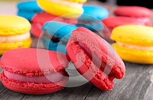 Colorful macaroons