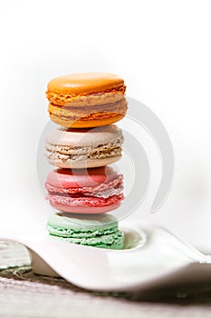 Colorful macaroons collection