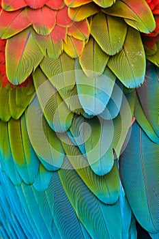 Colorful Macaw Plumage photo