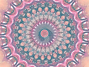 Colorful magic multicolored kaleidoscope design mehndi