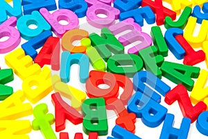 Colorful magnetic letters